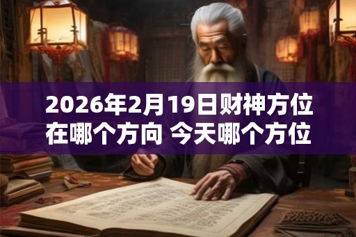 2026年2月19日财神方位在哪个方向 今天哪个方位财运好