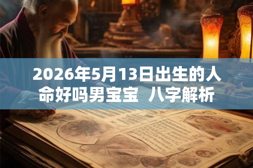 2026年5月13日出生的人命好吗男宝宝  八字解析