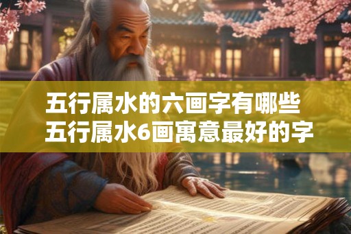 五行属水的六画字有哪些 五行属水6画寓意最好的字 五行属水的六画字有哪些 五行属水6画寓意最好的字