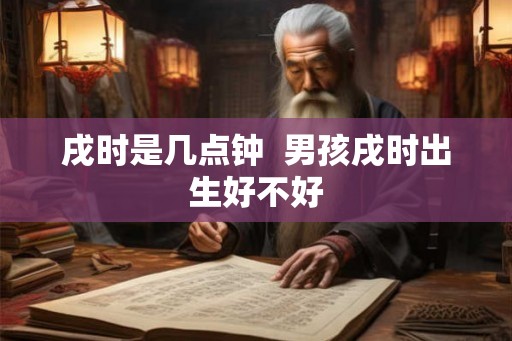 戌时是几点钟  男孩戌时出生好不好