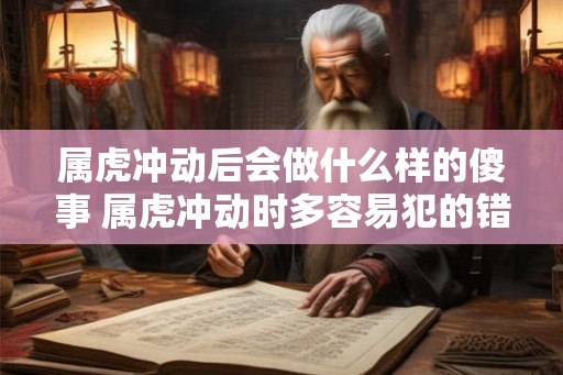 属虎冲动后会做什么样的傻事 属虎冲动时多容易犯的错误 属虎冲动后会做什么样的傻事 属虎冲动时多容易犯的错误