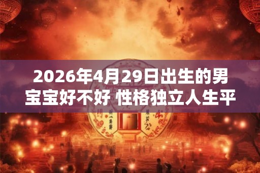 2026年4月29日出生的男宝宝好不好 性格独立人生平稳 2026年4月29日出生的男宝宝好不好 性格独立人生平稳