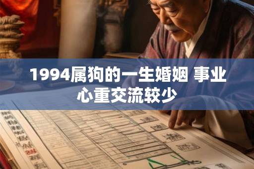 1994属狗的一生婚姻 事业心重交流较少 1994属狗的一生婚姻 事业心重交流较少