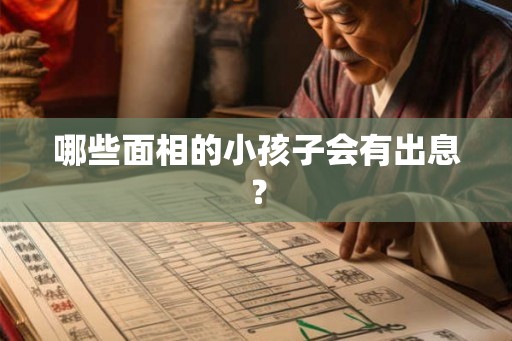 哪些面相的小孩子会有出息？