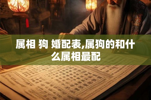 属相 狗 婚配表,属狗的和什么属相最配