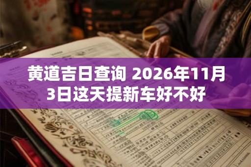 黄道吉日查询 2026年11月3日这天提新车好不好