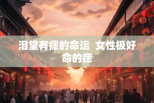泪堂有痣的命运  女性极好命的痣