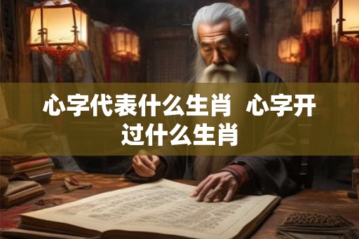 心字代表什么生肖  心字开过什么生肖