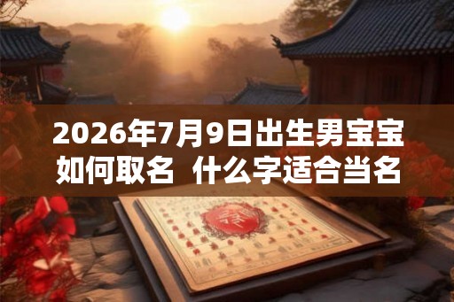 2026年7月9日出生男宝宝如何取名  什么字适合当名字