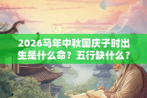 2026马年中秋国庆子时出生是什么命？五行缺什么？