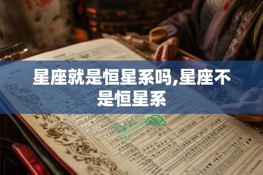 星座就是恒星系吗,星座不是恒星系