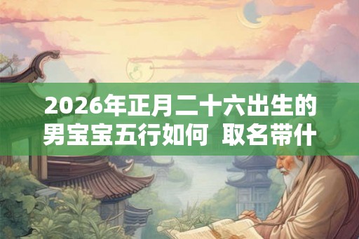 2026年正月二十六出生的男宝宝五行如何  取名带什么字好