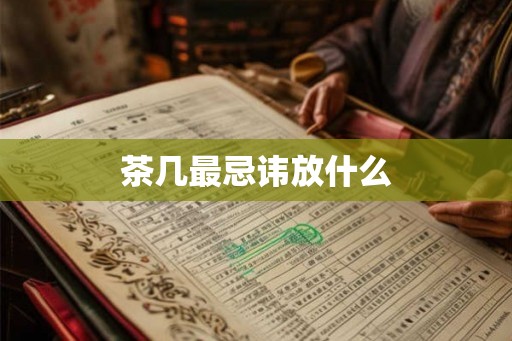 茶几最忌讳放什么