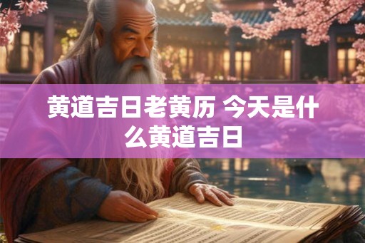 黄道吉日老黄历 今天是什么黄道吉日 黄道吉日老黄历 今天是什么黄道吉日