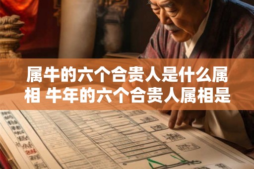 属牛的六个合贵人是什么属相 牛年的六个合贵人属相是什么