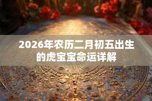 2026年农历二月初五出生的虎宝宝命运详解