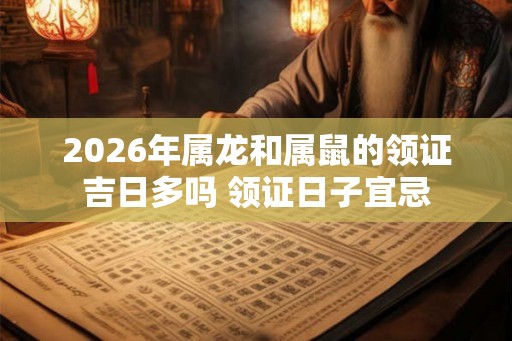 2026年属龙和属鼠的领证吉日多吗 领证日子宜忌 2026年属龙和属鼠的领证吉日多吗 领证日子宜忌