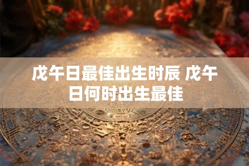 戊午日最佳出生时辰 戊午日何时出生最佳