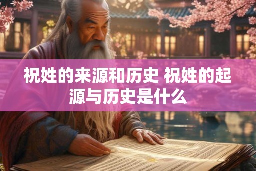 祝姓的来源和历史 祝姓的起源与历史是什么 祝姓的来源和历史 祝姓的起源与历史是什么
