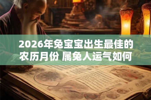 2026年兔宝宝出生最佳的农历月份 属兔人运气如何