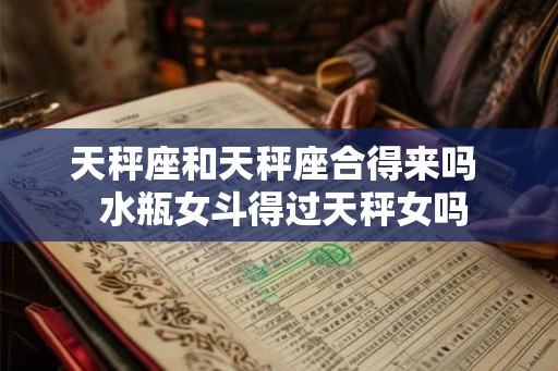 天秤座和天秤座合得来吗  水瓶女斗得过天秤女吗