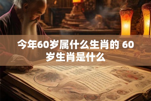 今年60岁属什么生肖的 60岁生肖是什么 今年60岁属什么生肖的 60岁生肖是什么