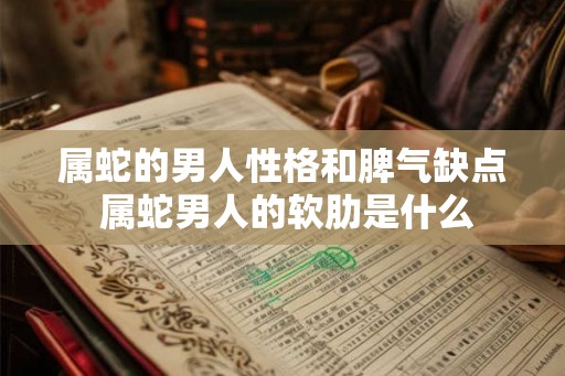 属蛇的男人性格和脾气缺点 属蛇男人的软肋是什么