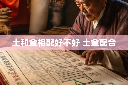 土和金相配好不好 土金配合