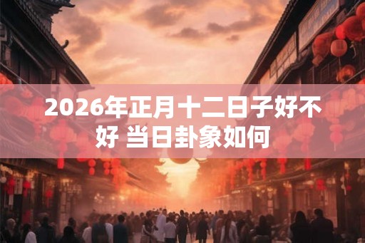 2026年正月十二日子好不好 当日卦象如何