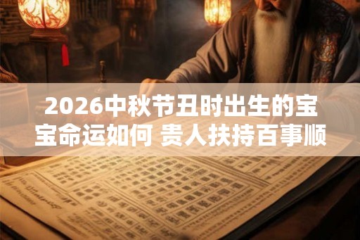 2026中秋节丑时出生的宝宝命运如何 贵人扶持百事顺利