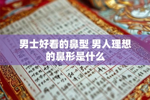 男士好看的鼻型 男人理想的鼻形是什么