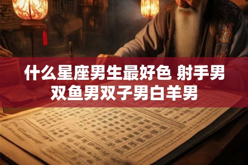 什么星座男生最好色 射手男双鱼男双子男白羊男