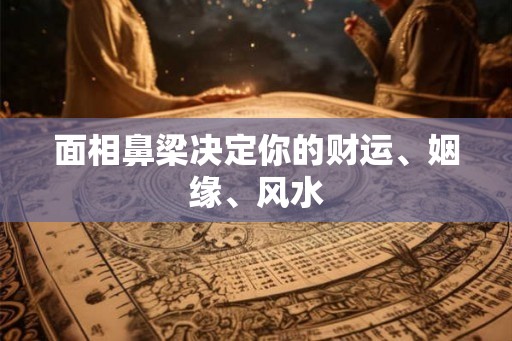 面相鼻梁决定你的财运、姻缘、风水