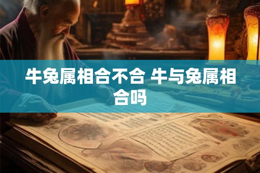 牛兔属相合不合 牛与兔属相合吗