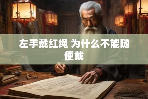 左手戴红绳 为什么不能随便戴