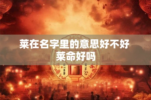 莱在名字里的意思好不好 莱命好吗