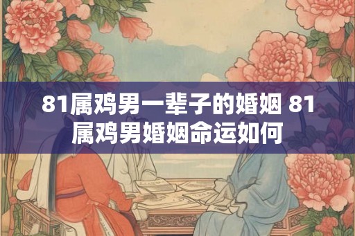 81属鸡男一辈子的婚姻 81属鸡男婚姻命运如何 81属鸡男一辈子的婚姻 81属鸡男婚姻命运如何