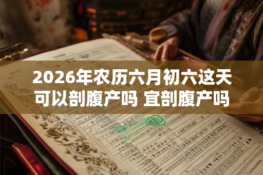 2026年农历六月初六这天可以剖腹产吗 宜剖腹产吗
