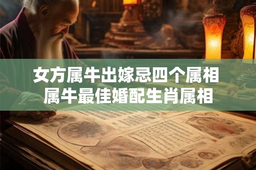 女方属牛出嫁忌四个属相 属牛最佳婚配生肖属相