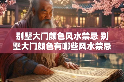别墅大门颜色风水禁忌 别墅大门颜色有哪些风水禁忌