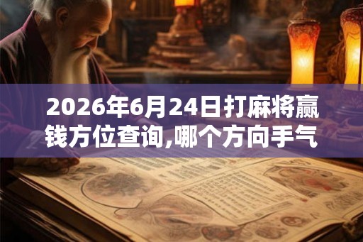 2026年6月24日打麻将赢钱方位查询,哪个方向手气佳