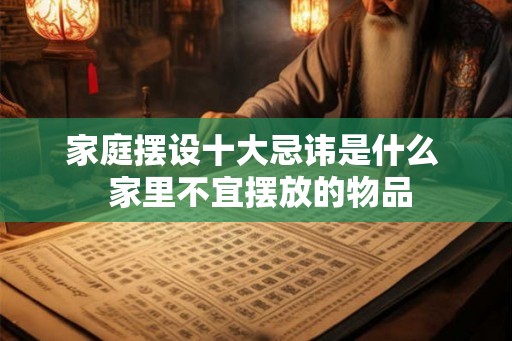 家庭摆设十大忌讳是什么  家里不宜摆放的物品