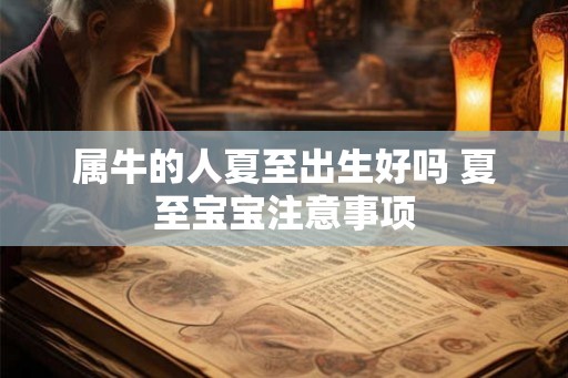 属牛的人夏至出生好吗 夏至宝宝注意事项 属牛的人夏至出生好吗 夏至宝宝注意事项