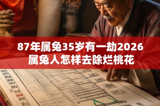 87年属兔35岁有一劫2026 属兔人怎样去除烂桃花 87年属兔35岁有一劫2026 属兔人怎样去除烂桃花