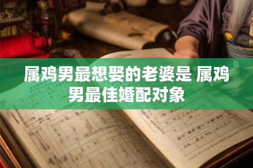 属鸡男最想娶的老婆是 属鸡男最佳婚配对象