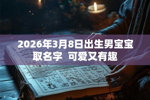 2026年3月8日出生男宝宝取名字  可爱又有趣