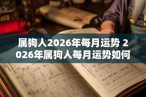 属狗人2026年每月运势 2026年属狗人每月运势如何
