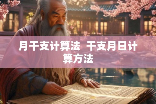 月干支计算法  干支月日计算方法