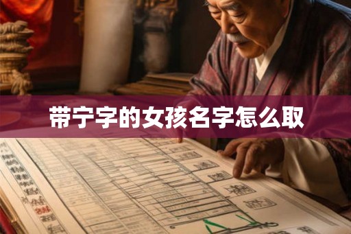 带宁字的女孩名字怎么取