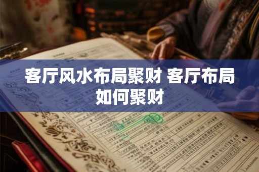 客厅风水布局聚财 客厅布局如何聚财